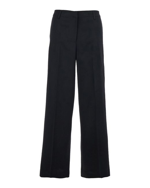 PT Torino Blue Francoise Pants With Belt Loops
