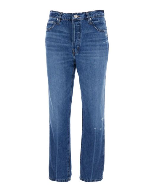 Jeans 'Le Mec' Con Effetto Used di FRAME in Blue