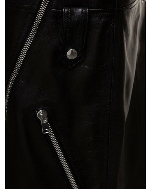 McQueen Black Long Skirt With Zip Embellishment