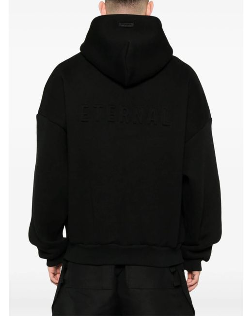 Fear Of God Blue Hoodie With Zip Closure for men