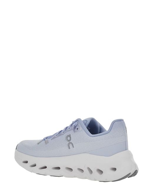 On Shoes White Cloudtilt Sneakers With Cushied Sole And Tech Fabric Upper U