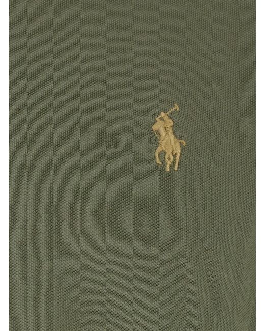 Polo Ralph Lauren Green Polo Shirt 'Custom Fit' for men