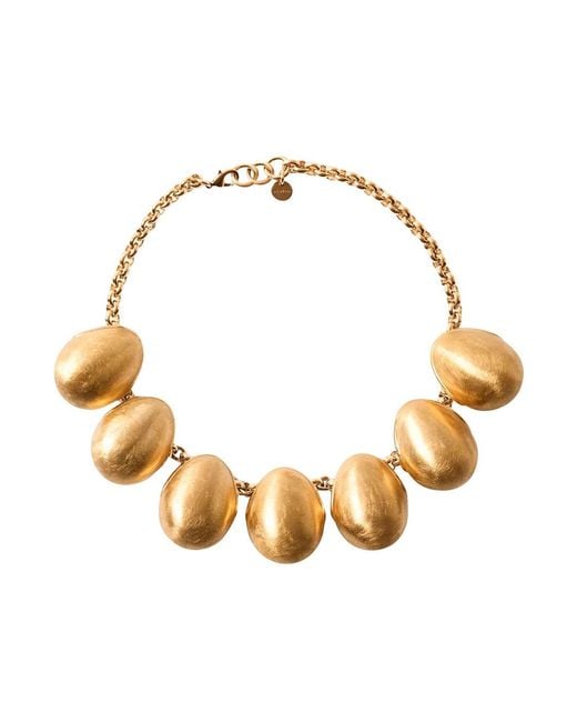 Jacquemus Necklace 'Le Collier Raisin' Metallic With Copper And Brass Details