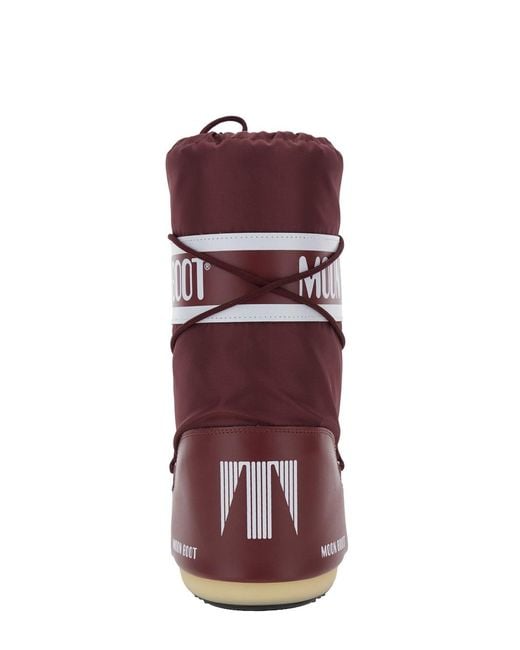 Moon Boot Red Winter Boots