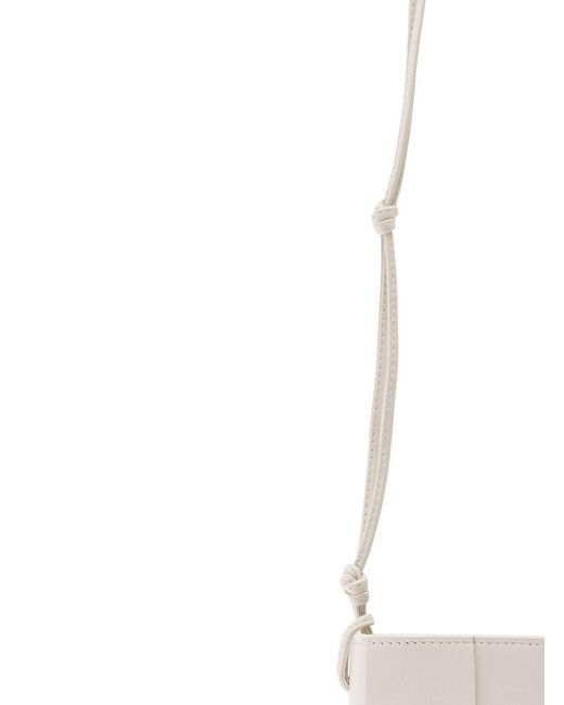 Bottega Veneta Natural 'Phone Pouch' Shoulder Bag With Knot Details