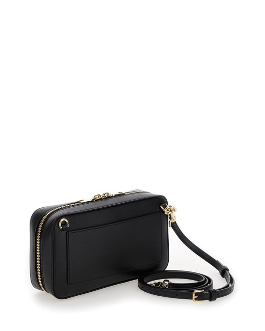 Dolce & Gabbana Black Crossbody Bag With Quilted Logo