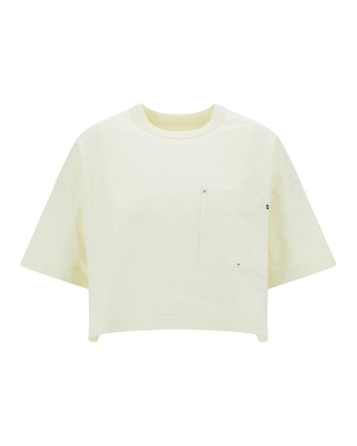 Bottega Veneta Yellow Cotton Ribbed Collar Polo Shirt