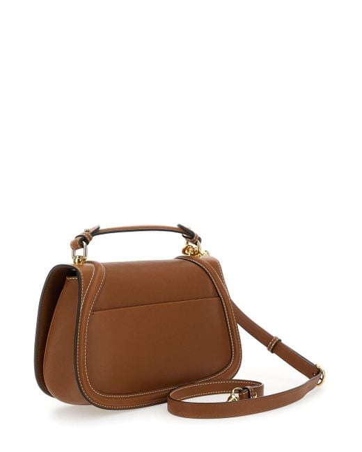 Gucci Brown 'Blondie' Handbag With Logo Detail On Front