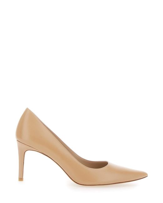 Stuart Weitzman Natural Leather Pumps