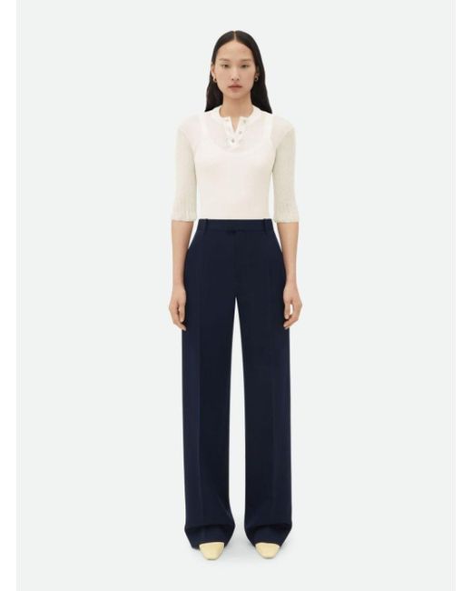 Bottega Veneta Blue Tailored Pants