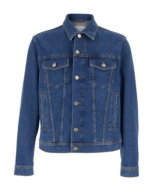 Jacob Cohen Blue Denim Jacket for men