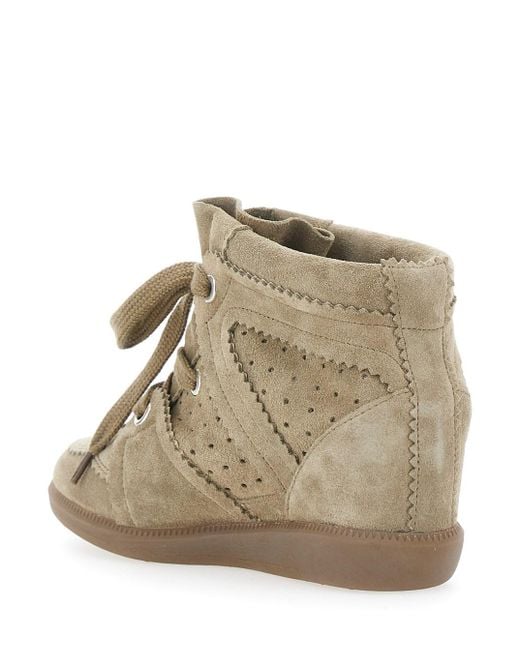 Sneaker 'Bobby' Con Dettagli Traforati E Chiusura Con La di Isabel Marant in Brown