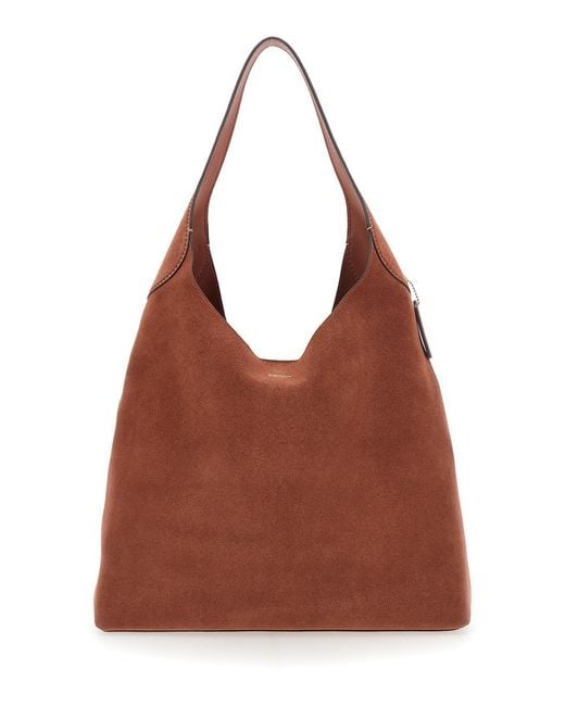 COACH Brown Shoulder Bag Brooklyn Leather