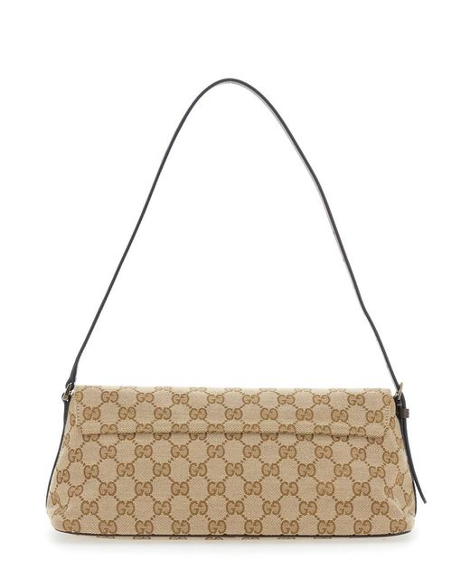 Gucci Metallic 'Madison' Shoulder Bag With Leather Strap And Logo Plate On The Front