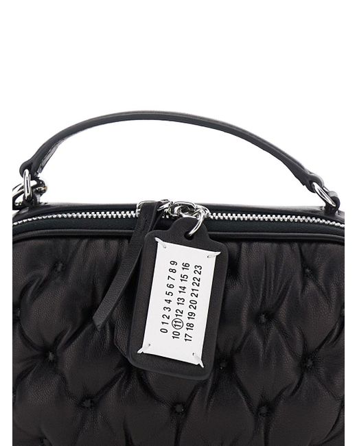 Borsa A Mano 'Glam Slam' Con Targhetta Logo E Design T di Maison Margiela in Black