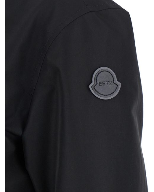 Moncler Genius Blue 'Krovanh' Down Jacket With High Neck And Logo Pat