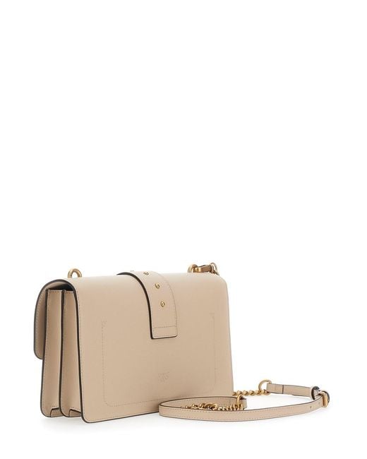 Pinko Natural Shoulder Bag Love One Classic Leather