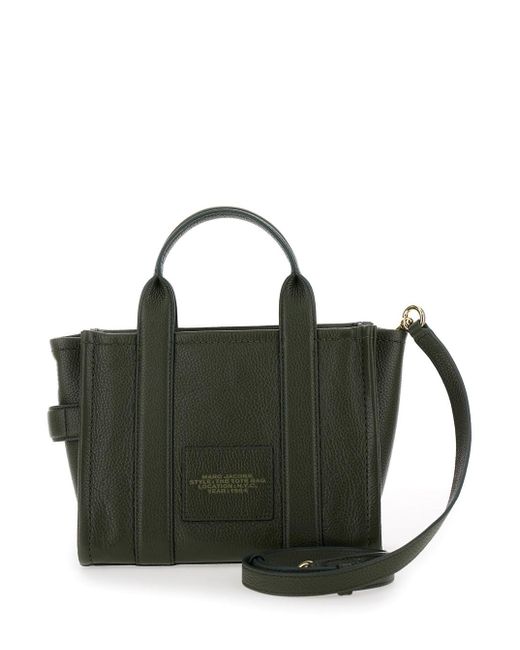 Marc Jacobs Green 'The Mini Tote Bag' Shoulder Bag With Logo