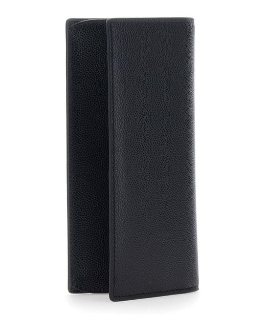 Tod's Blue Vertical Wallet With Logo Plaque On The Front for men