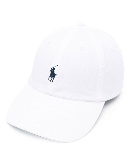 Polo Ralph Lauren White Baseball Cap for men