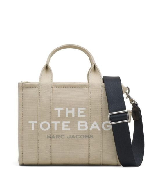 Marc Jacobs Natural 'Traveler Handbag' Mini Tote Bag With Logo