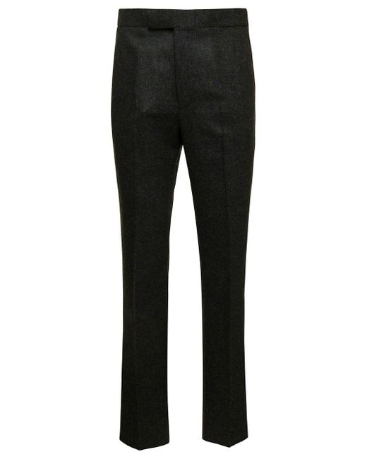 Thom Browne Black Fit 1 Backstrap Trouser for men
