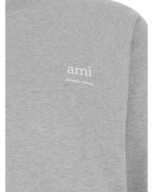 AMI Gray Sweatshirt Ami Am for men