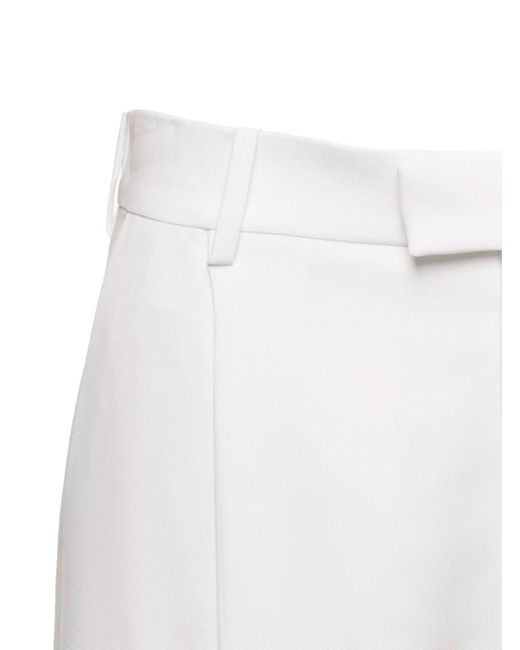 Marni White Classic Trousers, With Pinces