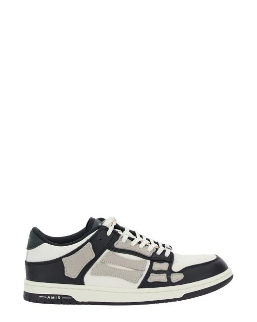 Amiri White And Low Top Sneakers With Panels for men