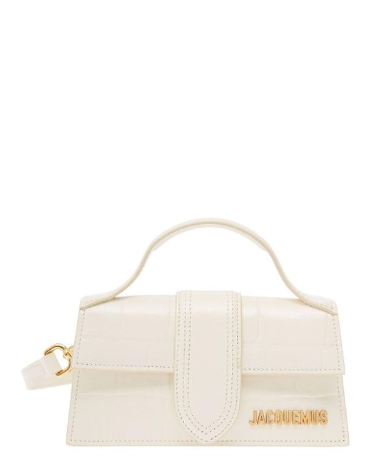 Jacquemus Natural 'Le Bambino' Handbag With Removable Shoulder Strap In