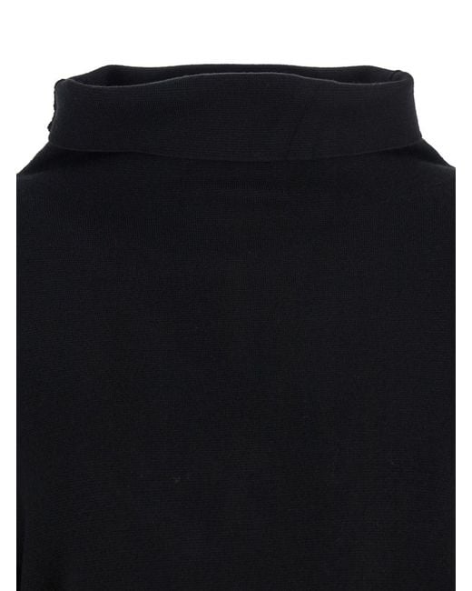 P.A.R.O.S.H. Blue Sweater With High Neck