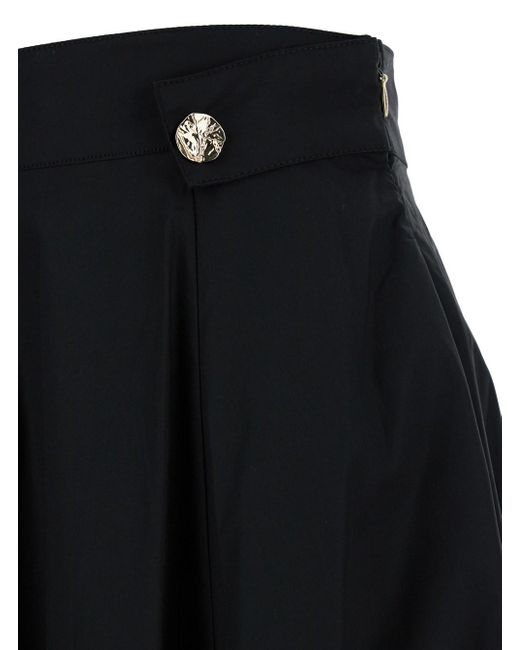 Liu Jo Black Long Pleated Skirt