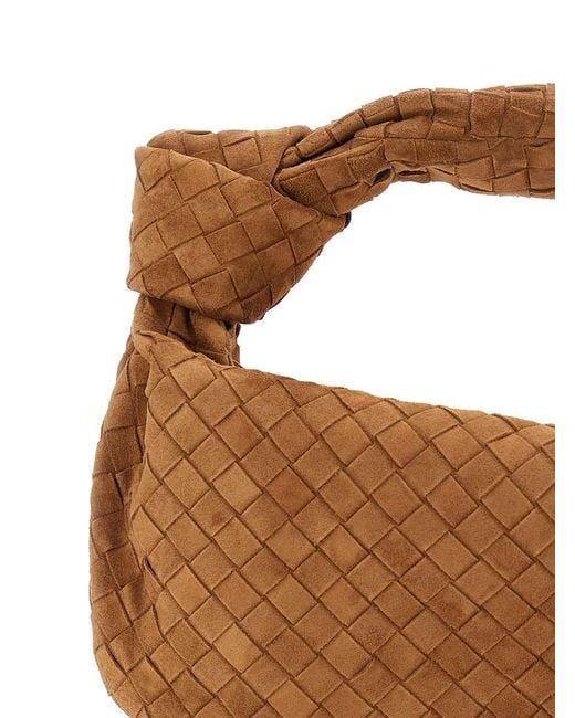 Bottega Veneta Brown 'Jodie' Shoulder Bag With Intreccio Motif