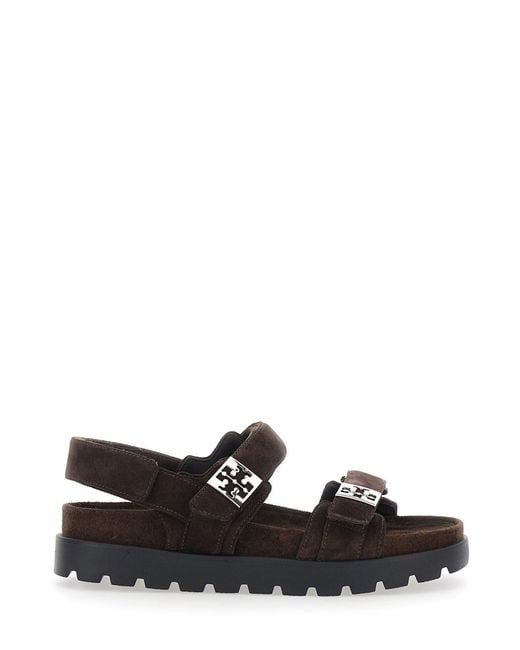 Tory Burch White Sandal Mellow Sport Suede