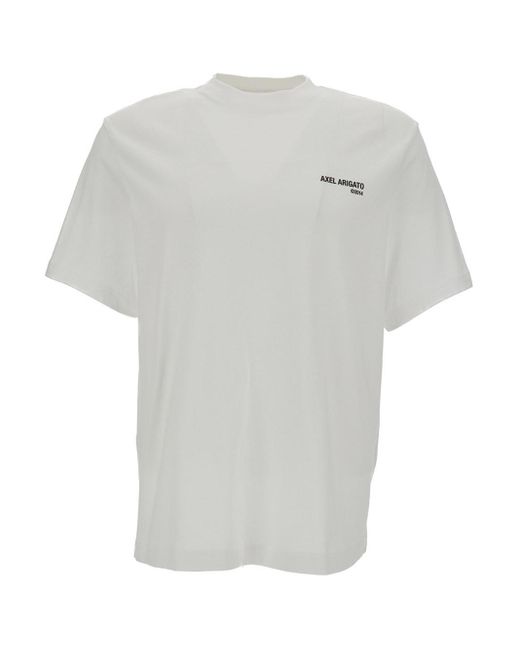 T-Shirt 'Legacy' Con Stampa Logo Lettering di Axel Arigato in White da Uomo