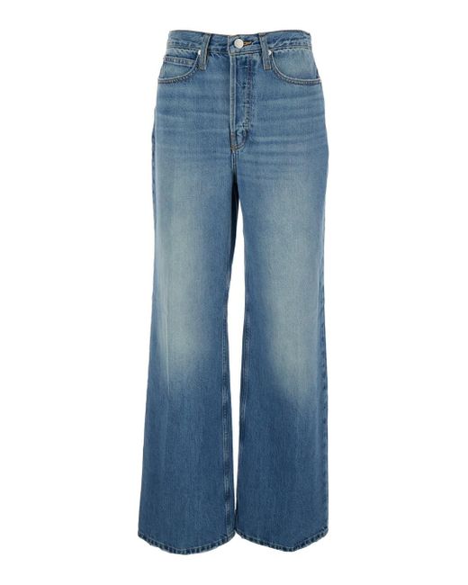 FRAME Blue Denim 'The 1978' High Waist Jeans