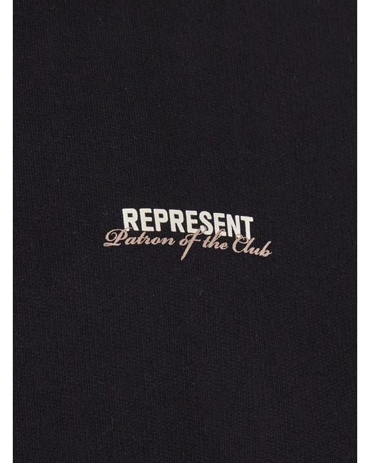 Represent Blue 'Patron Of The Club' Hoodie With Front And Back Logo P for men