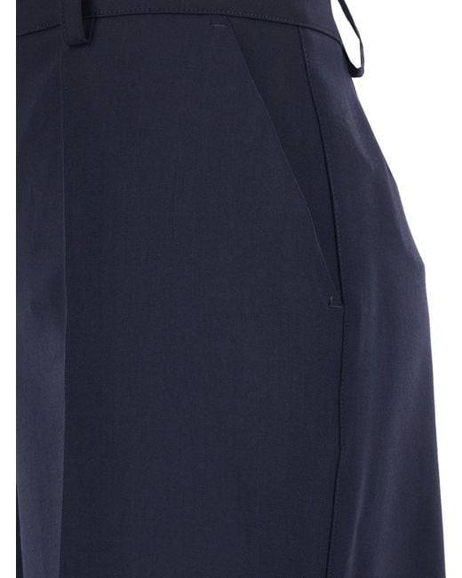 P.A.R.O.S.H. Blue Pants With Front Button And Zip Closure