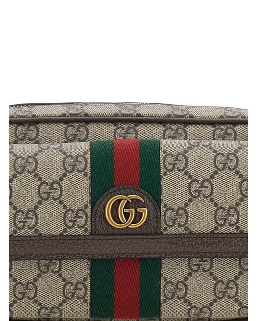 Gucci Brown Polyester Shoulder Bag for men