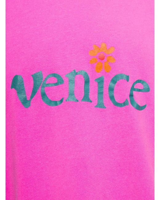 ERL Pink Venice T-Shirt Knit for men