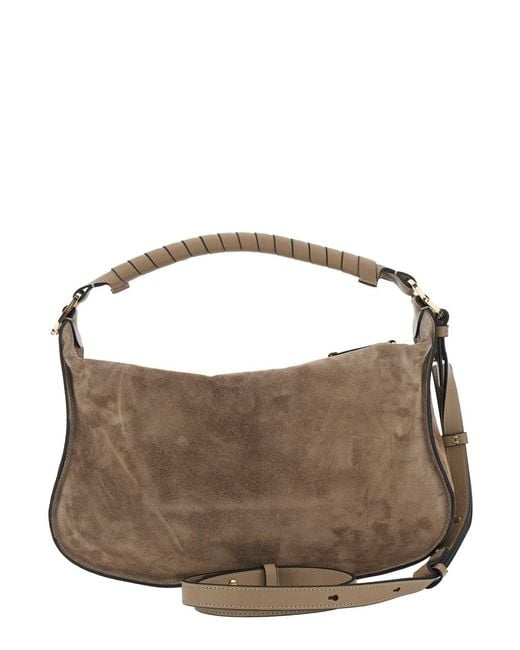 Chloé Brown Shoulder Bag Marcie Suede
