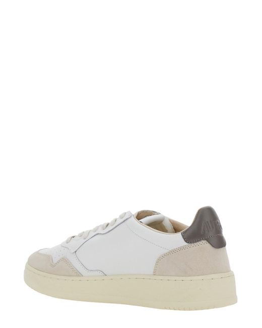 Sneaker 'Medalist' Low Top Con Patch Logo Su Lato E Linguetta E di Autry in White da Uomo
