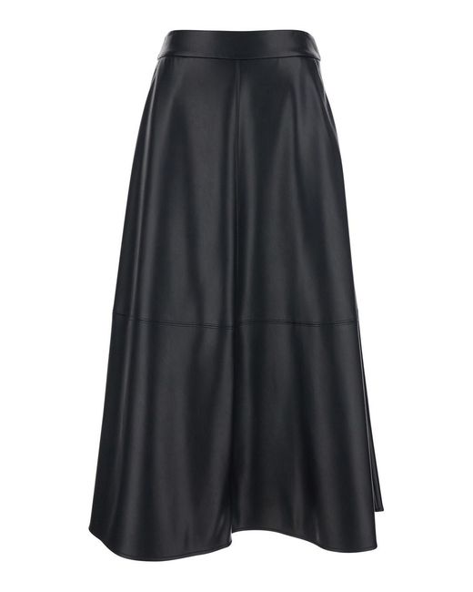 Max Mara Black 'S Maxmara 'Ninfa' Skirt With Rear Concealed Zip Closure