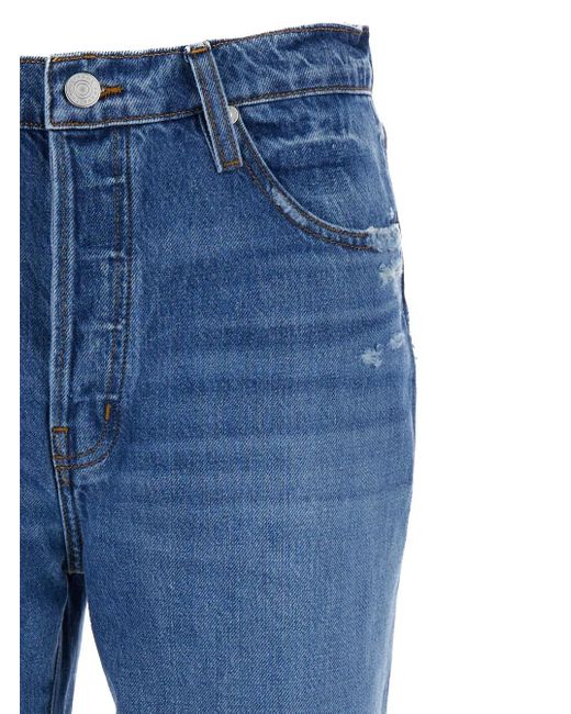 Jeans 'Le Mec' Con Effetto Used di FRAME in Blue