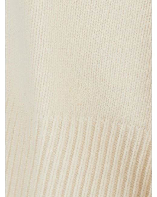 Loulou de Saison White Breha Sweater W/ Piping Is A Sweater With Piping And