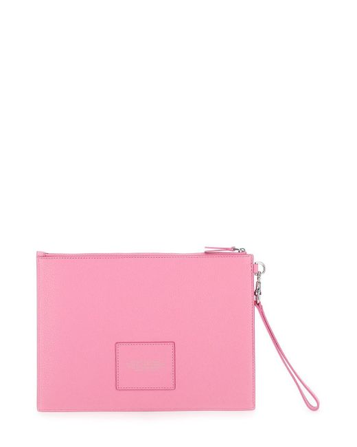 Pochette 'The Large Pouch' Con Logo Inciso di Marc Jacobs in Pink
