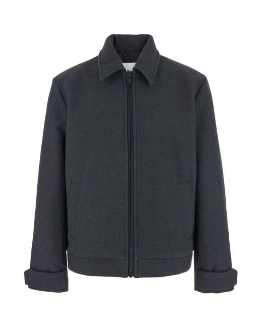 Giubbotto 'Peter' Con Colletto Classico E Chiusura Con Zip di Won Hundred in Black da Uomo