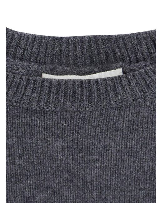 Lisa Yang Gray Veira Sweater Is A Cashmere Sweater With A V-Neck And