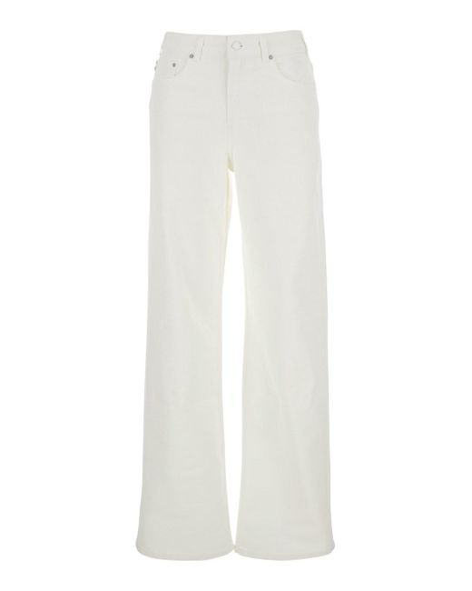 AG Jeans White New Baggy Jeans