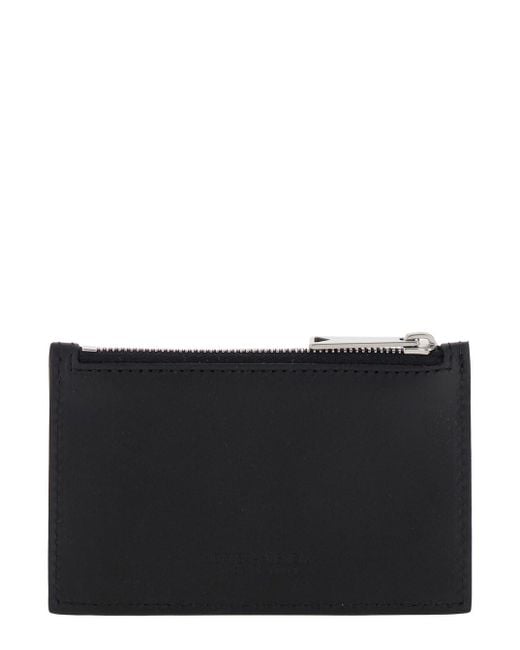 Bottega Veneta Black Card-Holder With Intreccio Motif for men